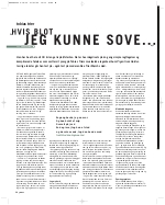 Hvis blot jeg kunne sove...