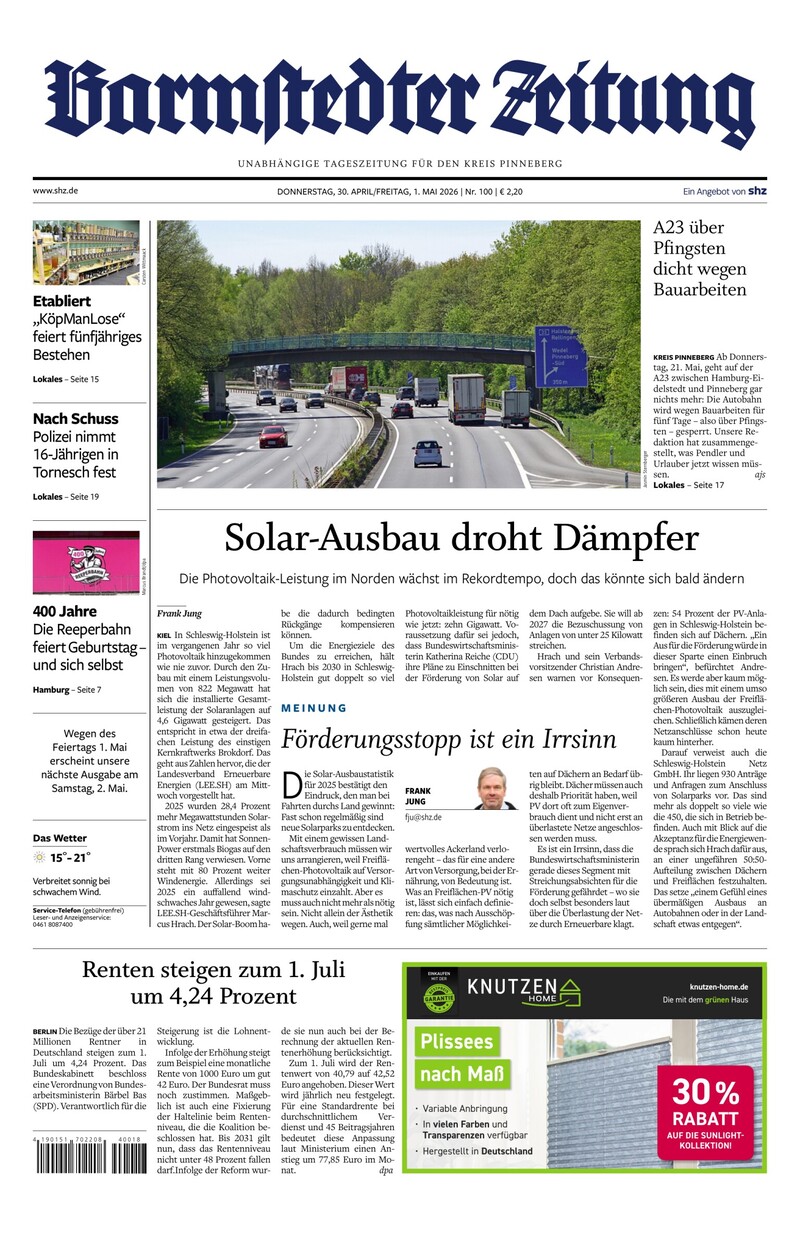 Barmstedter Zeitung - 30.04.2026