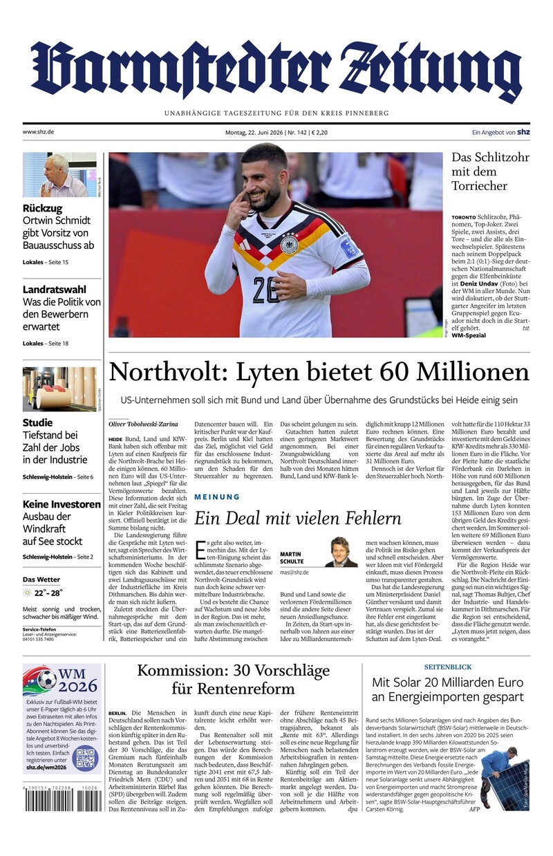 Barmstedter Zeitung - 22.06.2026