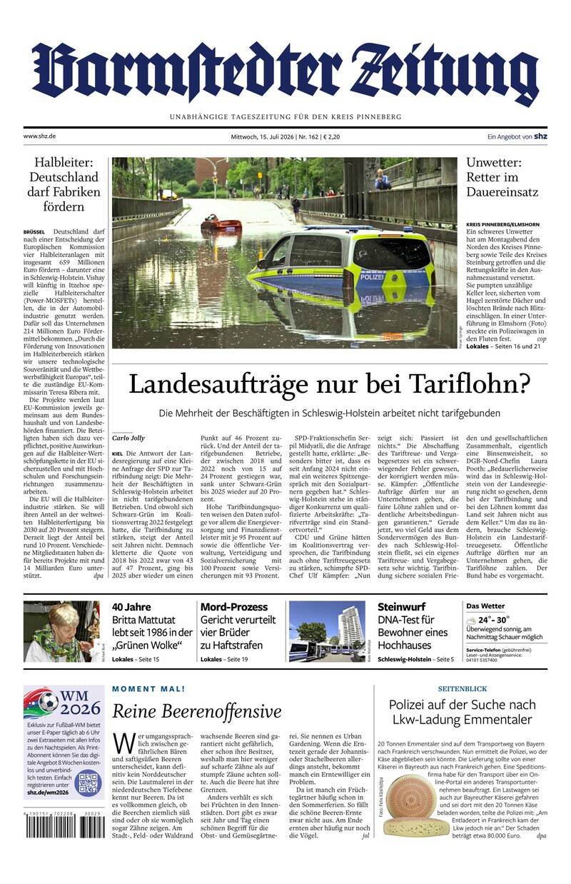 Barmstedter Zeitung - 15.07.2026