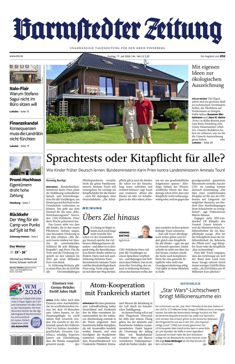 Barmstedter Zeitung - 17.07.2026