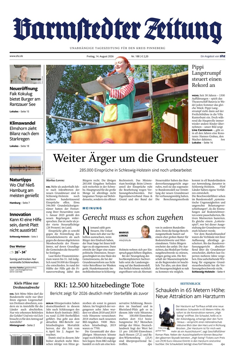 Barmstedter Zeitung - 14.08.2026