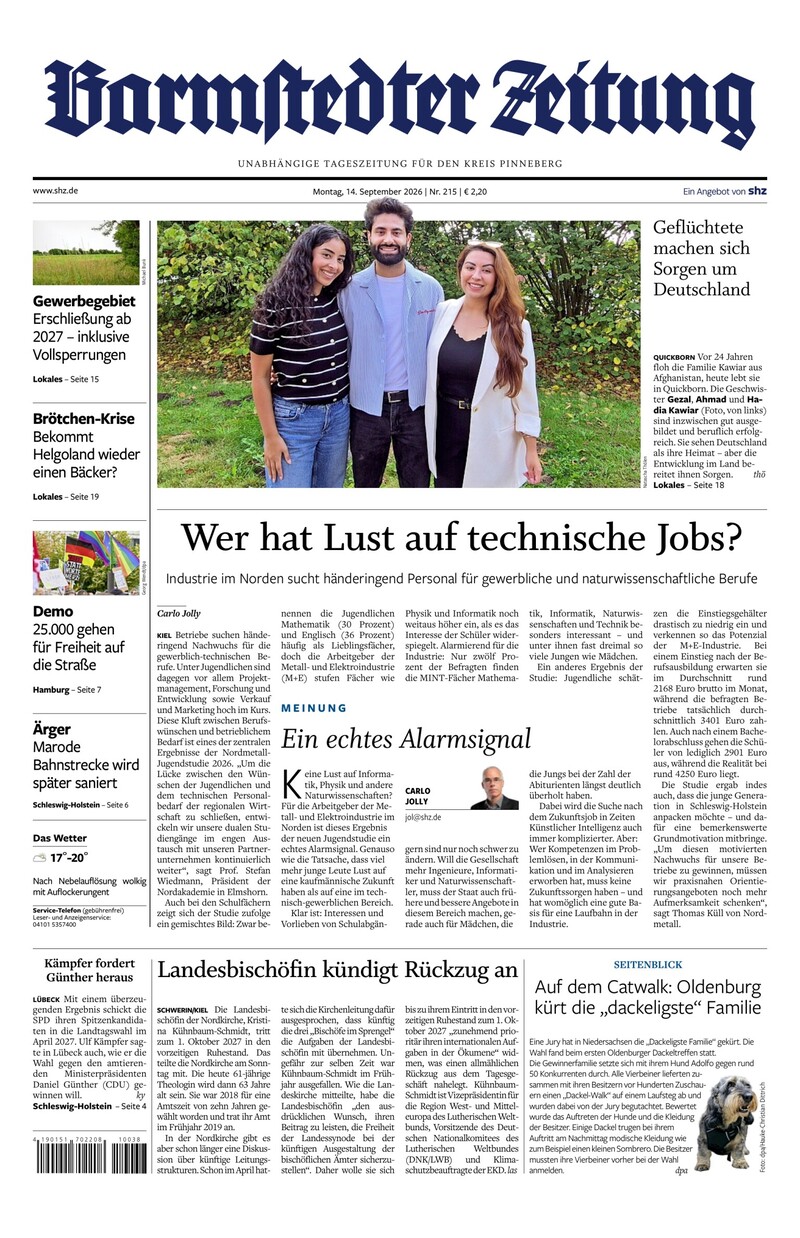Barmstedter Zeitung - 14.09.2026