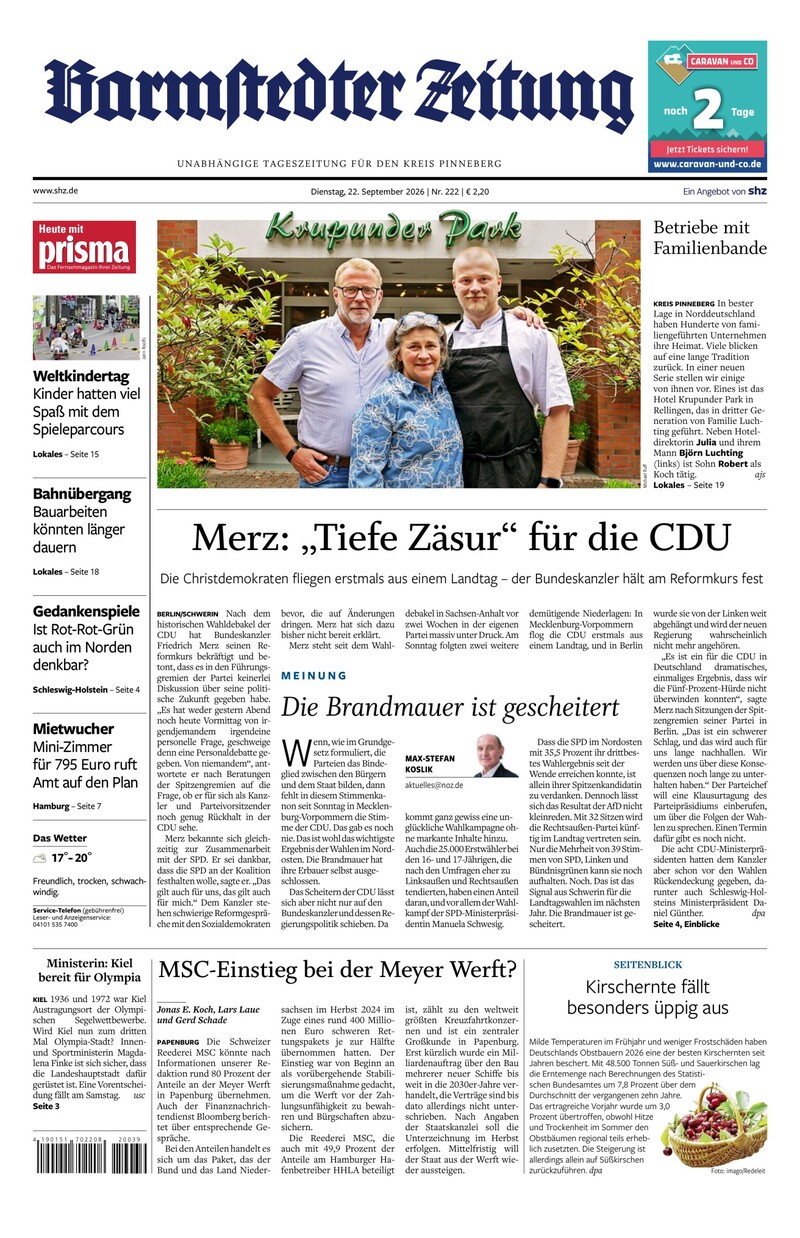 Barmstedter Zeitung - 22.09.2026