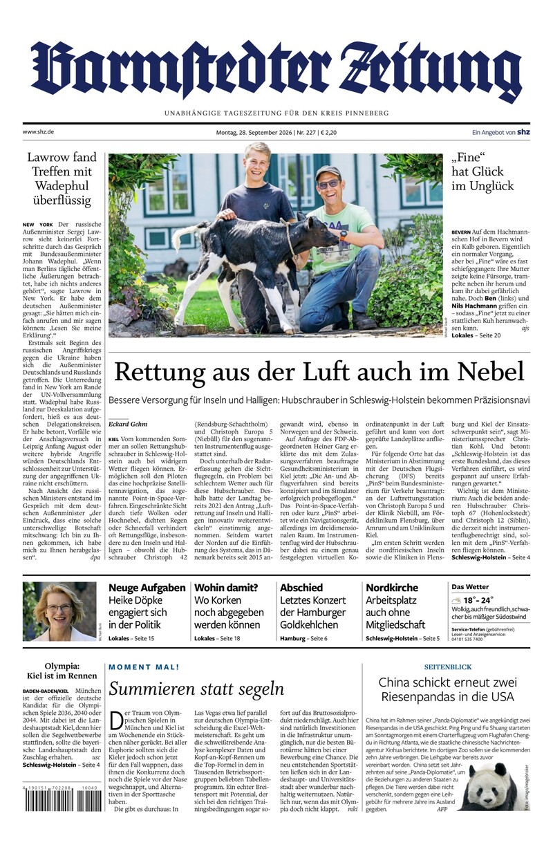 Barmstedter Zeitung - 28.09.2026