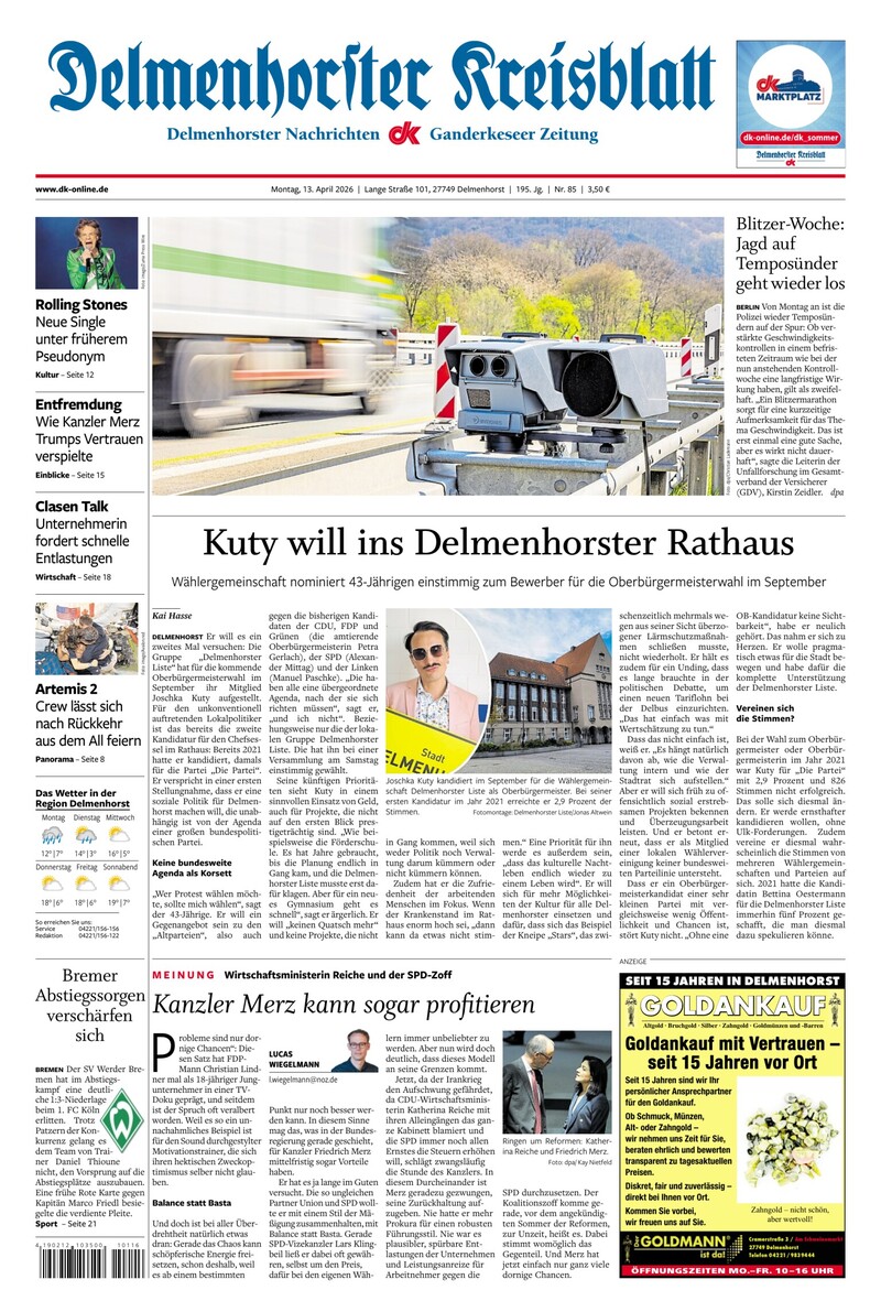 Delmenhorster Kreisblatt - 13.04.2026