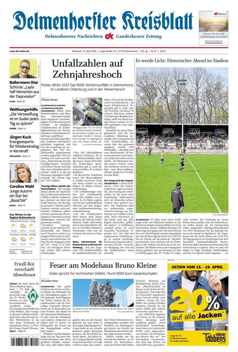 Delmenhorster Kreisblatt - 15.04.2026