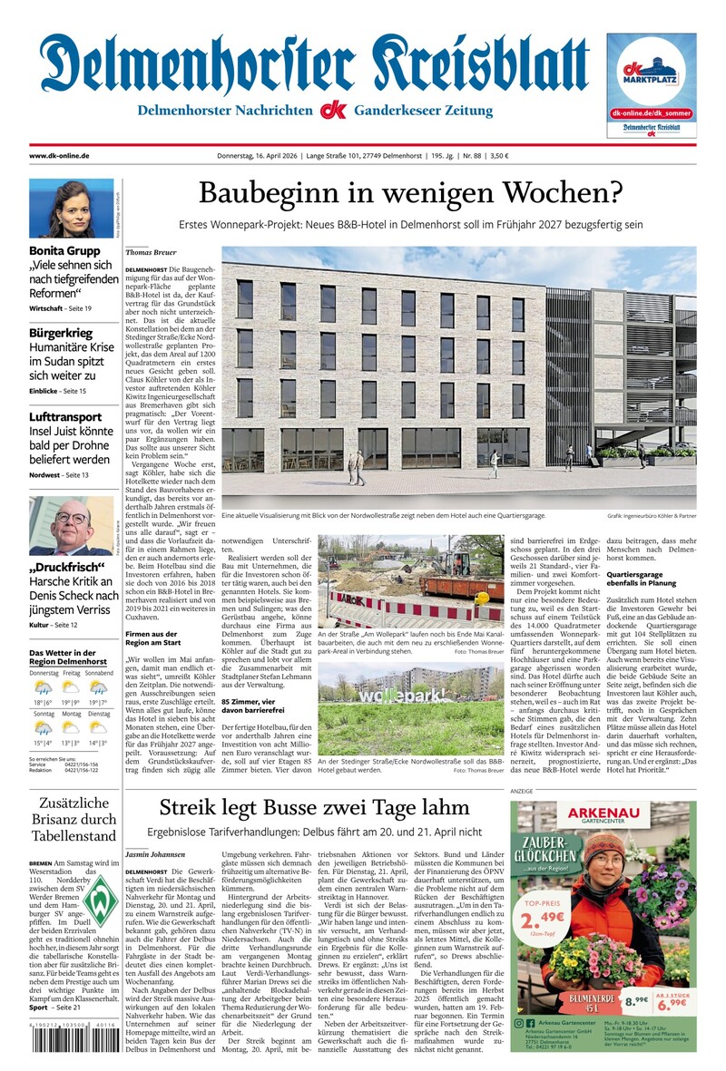 Delmenhorster Kreisblatt - 16.04.2026