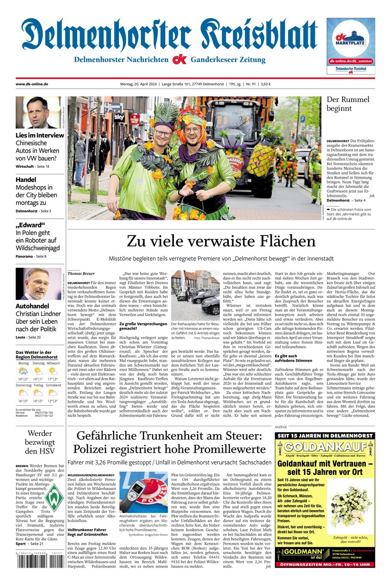 Delmenhorster Kreisblatt - 20.04.2026