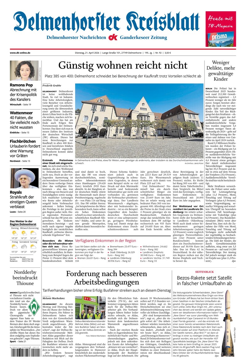 Delmenhorster Kreisblatt - 21.04.2026