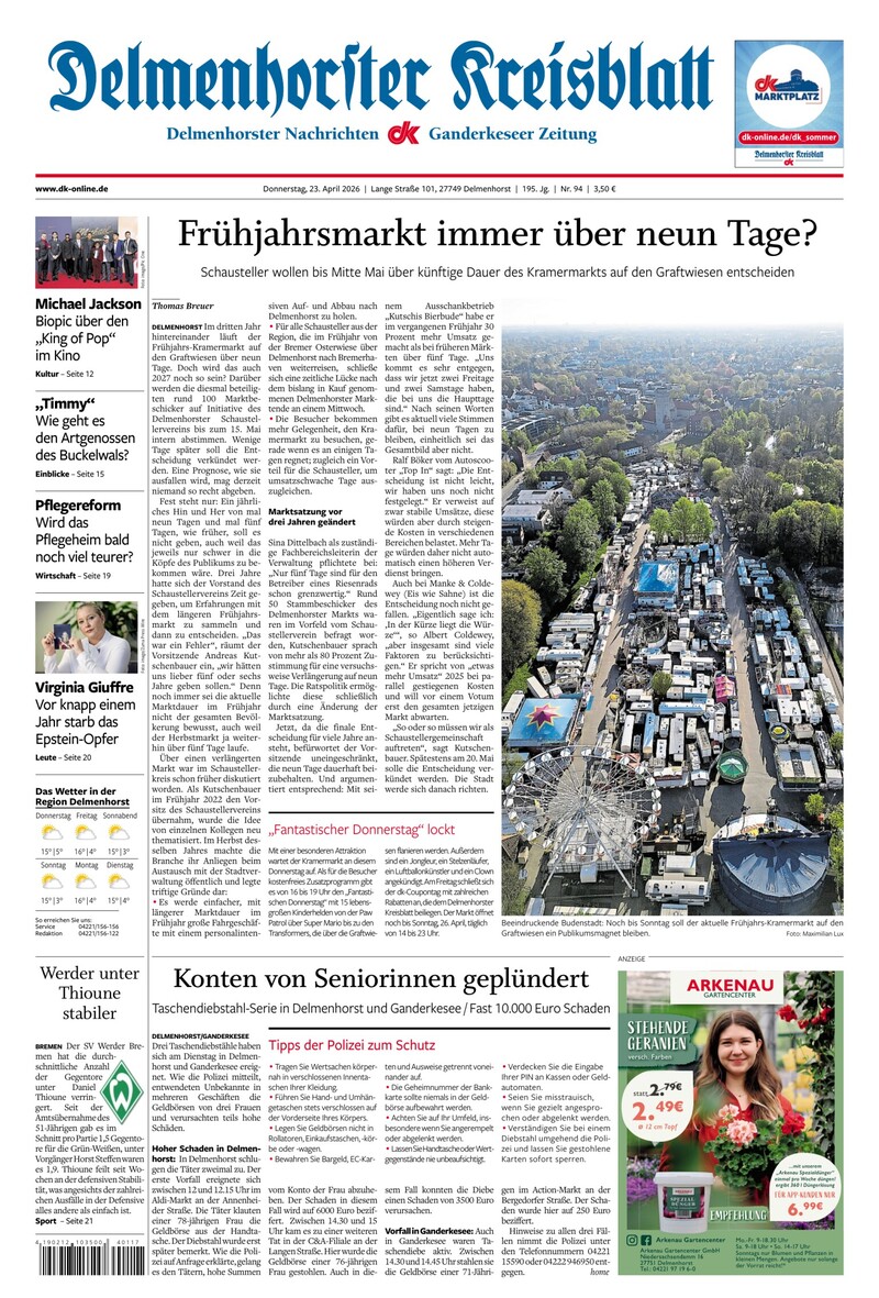 Delmenhorster Kreisblatt - 23.04.2026