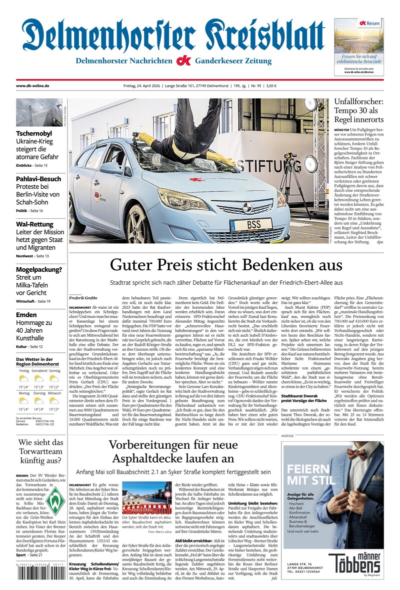 Delmenhorster Kreisblatt - 24.04.2026
