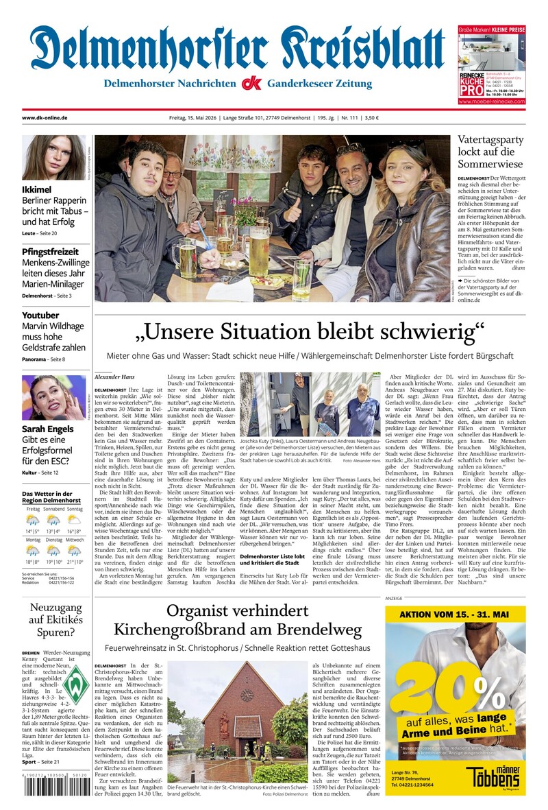 Delmenhorster Kreisblatt - 15.05.2026