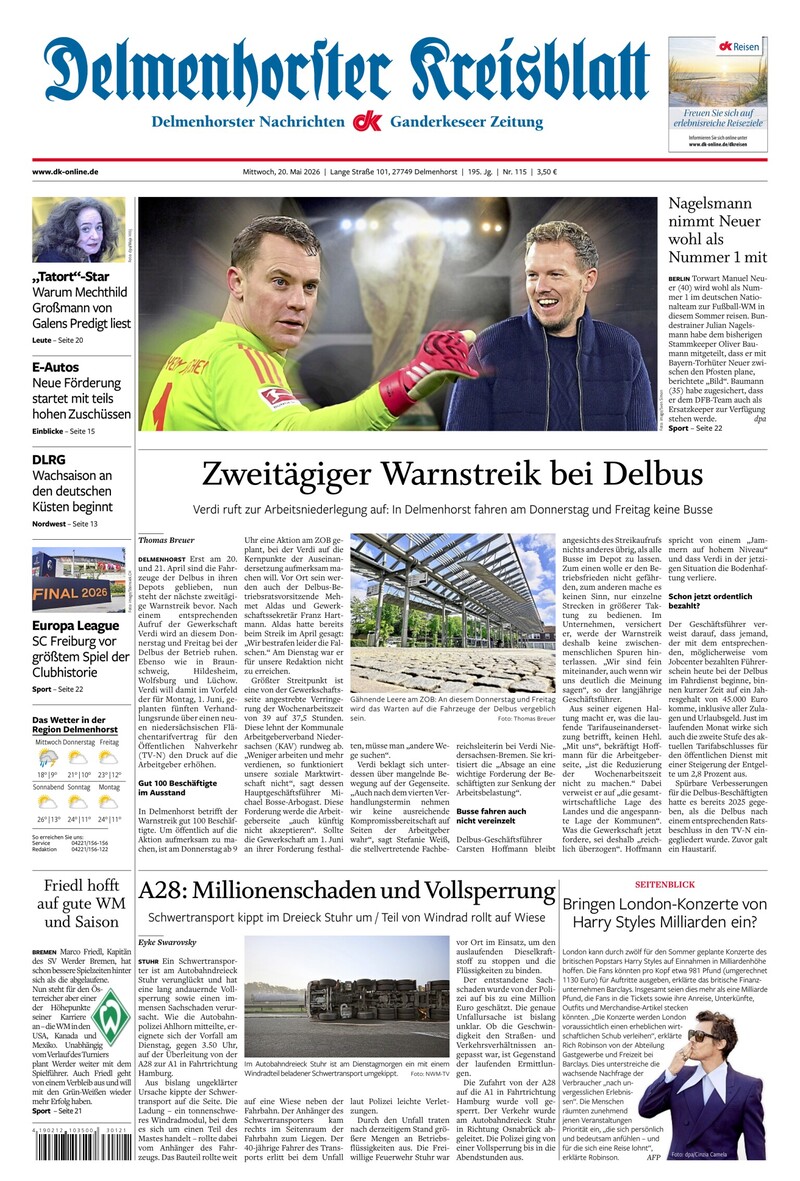 Delmenhorster Kreisblatt - 20.05.2026