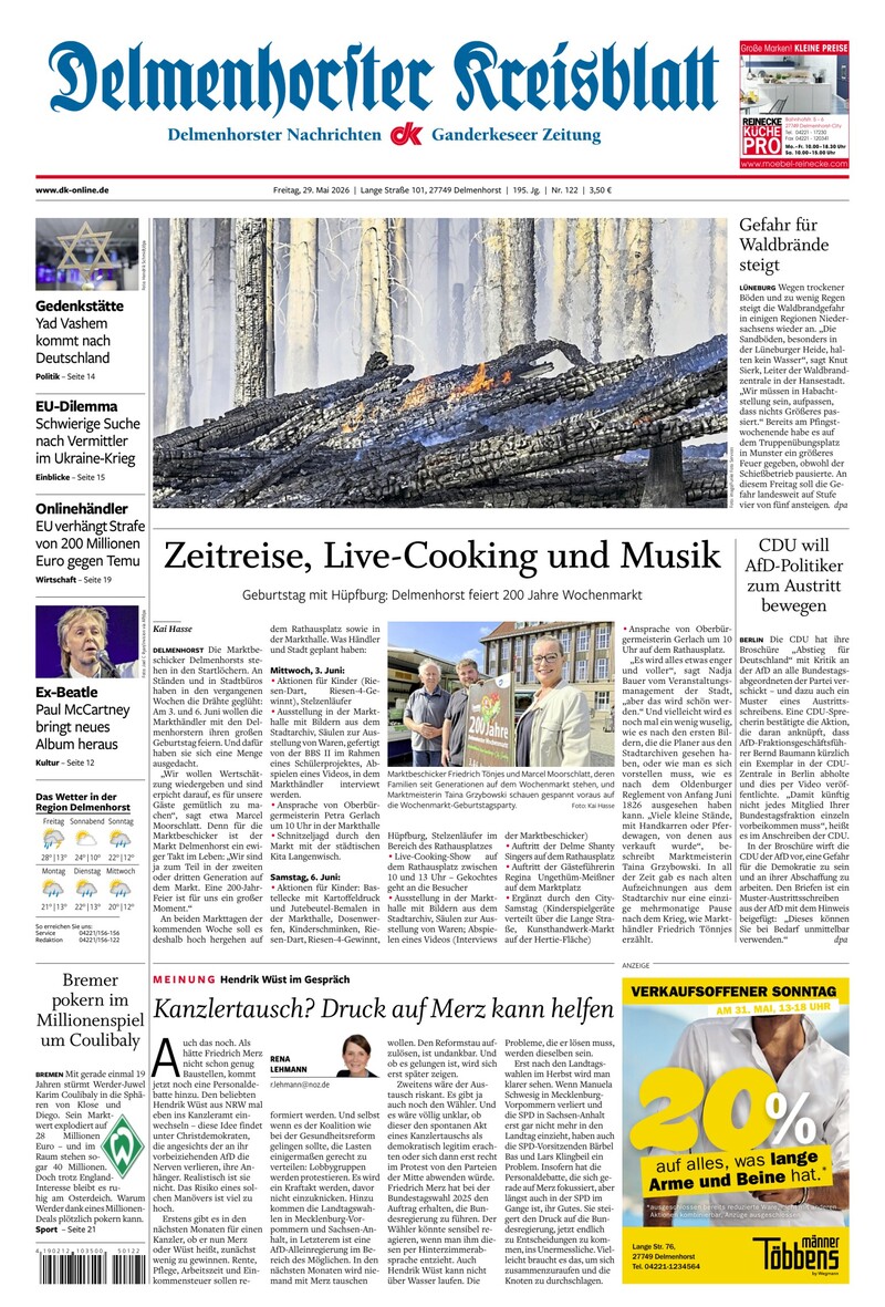 Delmenhorster Kreisblatt - 29.05.2026