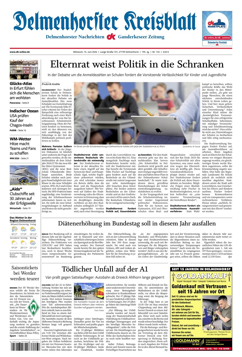 Delmenhorster Kreisblatt - 10.06.2026