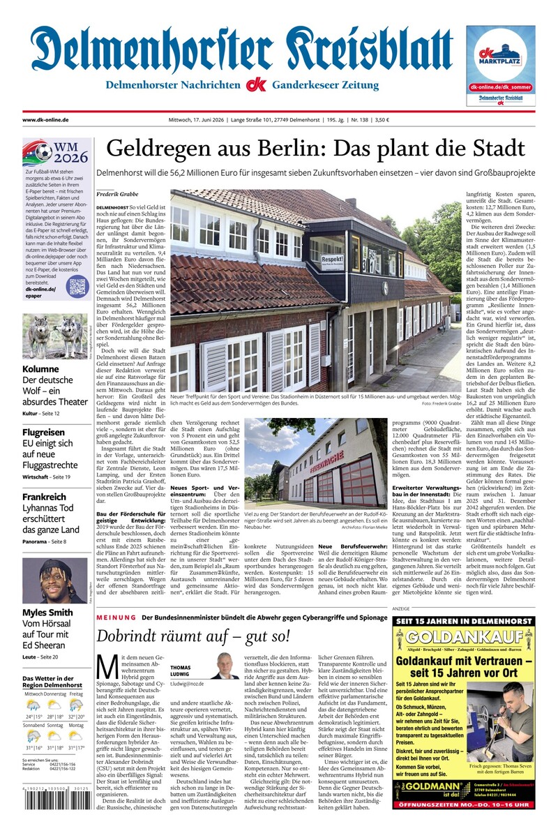 Delmenhorster Kreisblatt - 17.06.2026