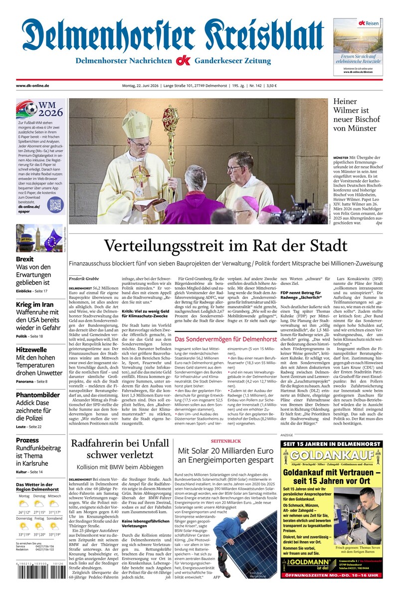 Delmenhorster Kreisblatt - 22.06.2026
