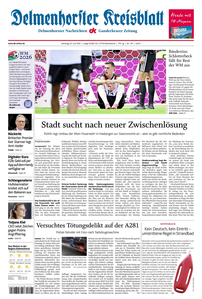Delmenhorster Kreisblatt - 23.06.2026