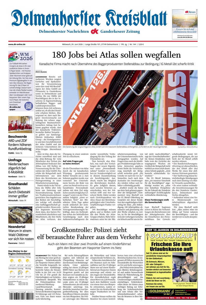 Delmenhorster Kreisblatt - 24.06.2026