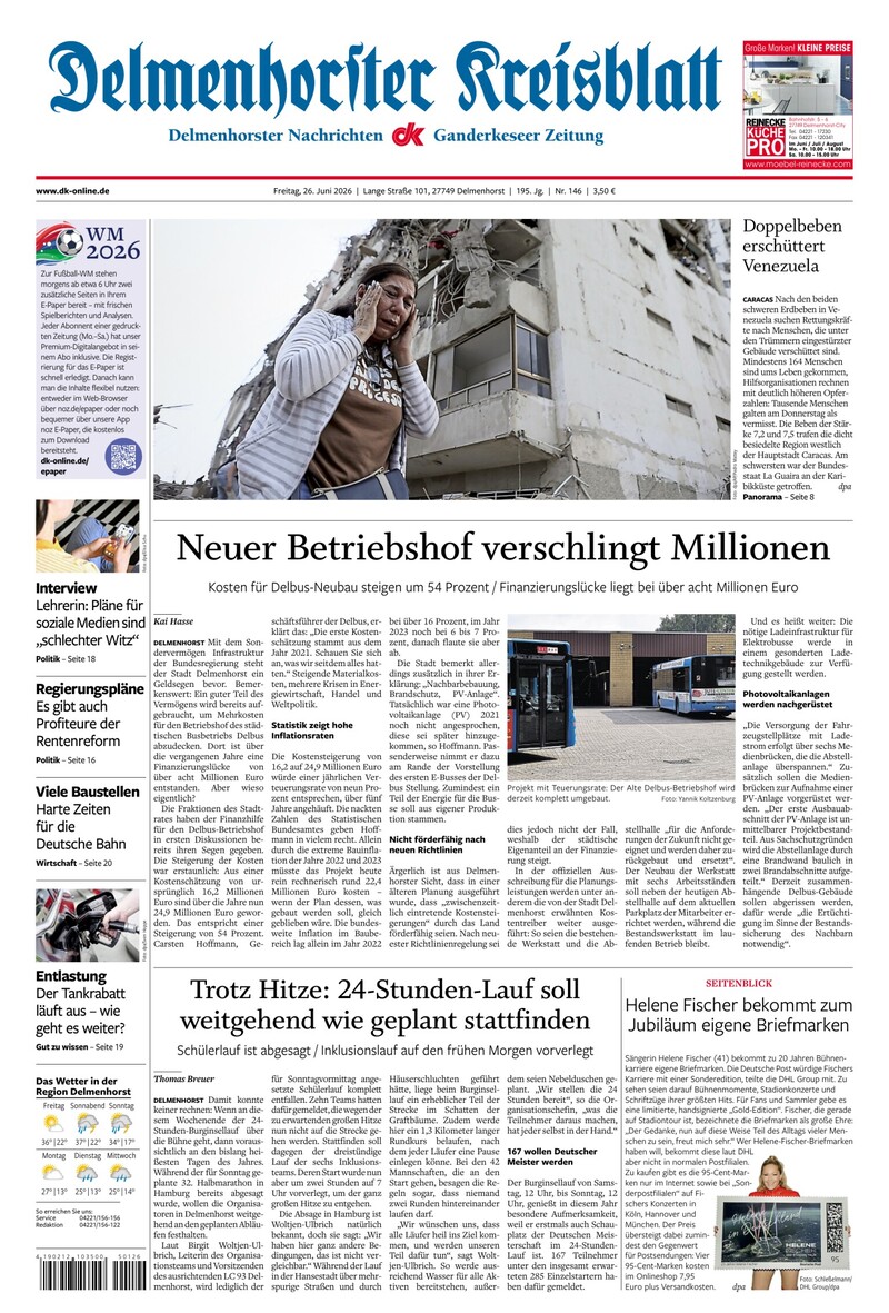 Delmenhorster Kreisblatt - 26.06.2026