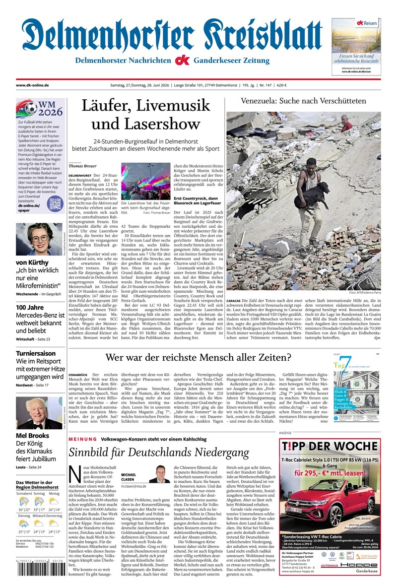 Delmenhorster Kreisblatt - 27.06.2026
