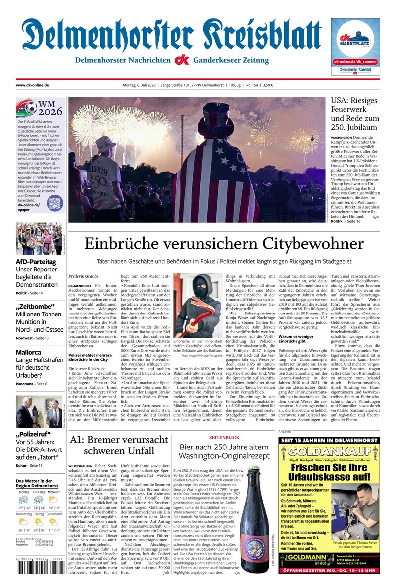 Delmenhorster Kreisblatt - 06.07.2026