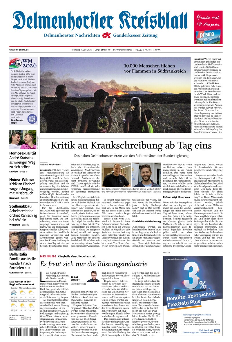 Delmenhorster Kreisblatt - 07.07.2026