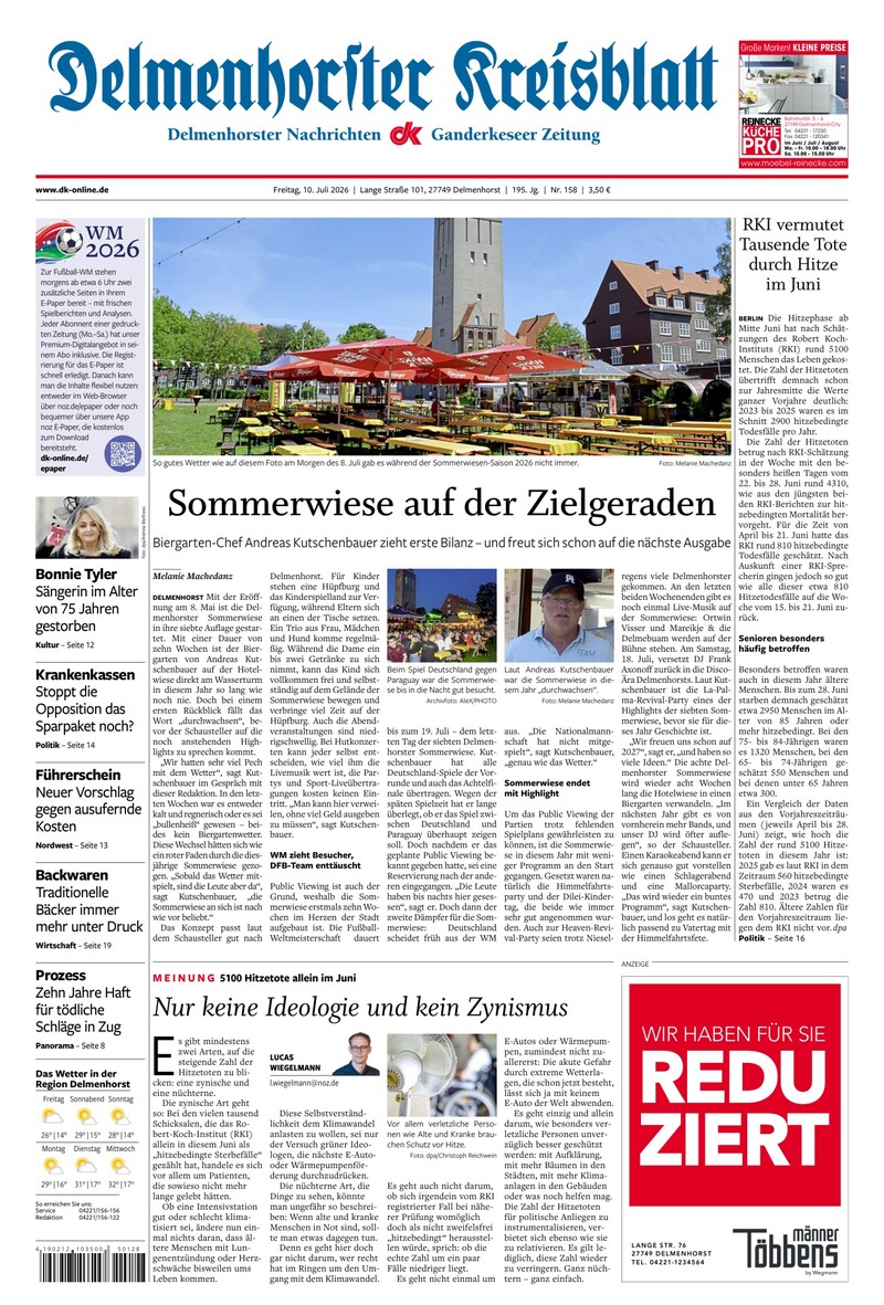 Delmenhorster Kreisblatt - 10.07.2026