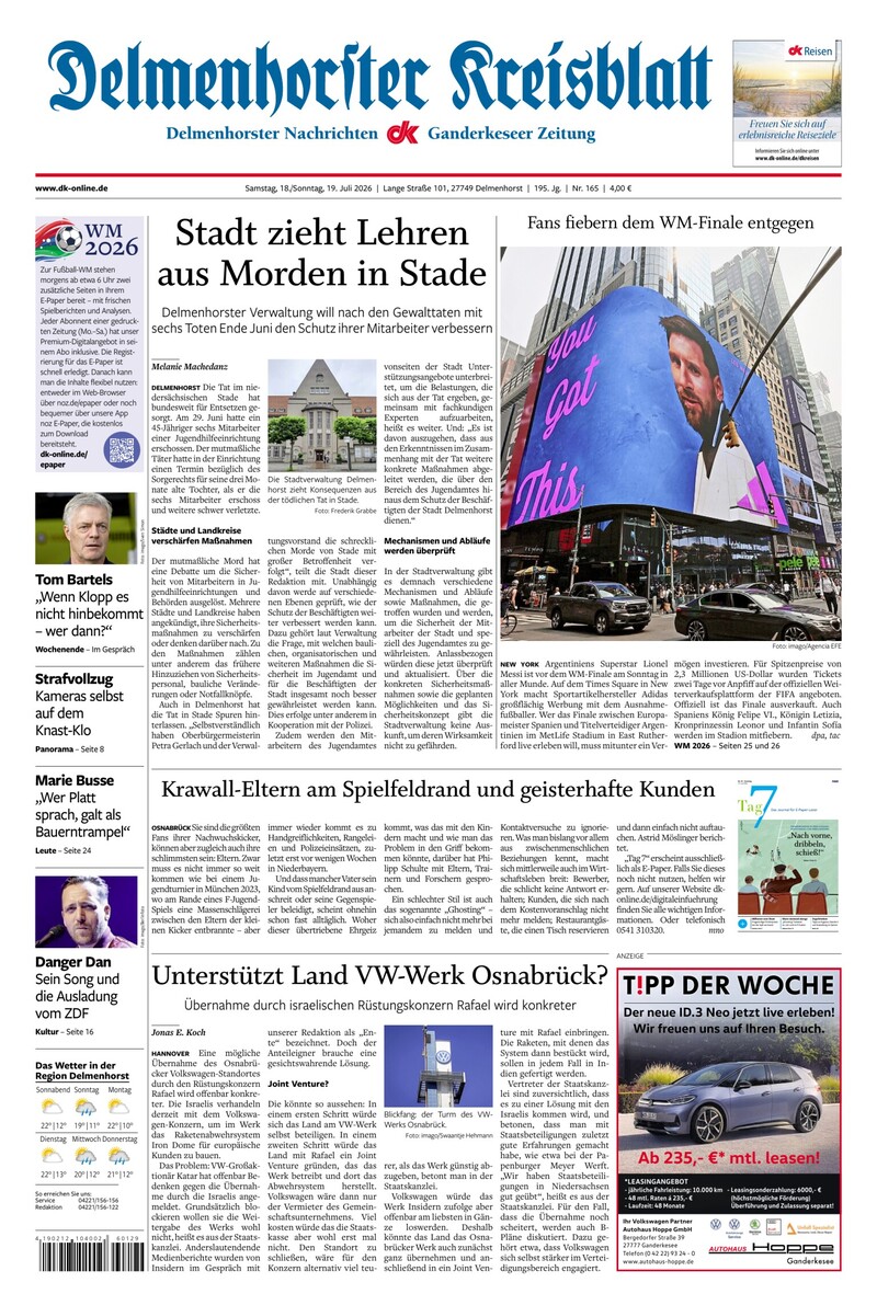Delmenhorster Kreisblatt - 18.07.2026