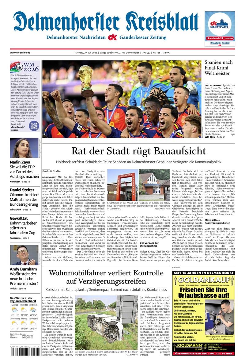 Delmenhorster Kreisblatt - 20.07.2026