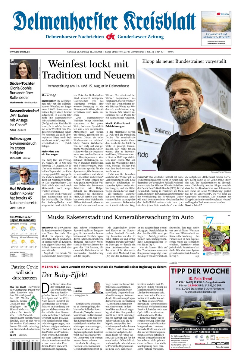 Delmenhorster Kreisblatt - 25.07.2026