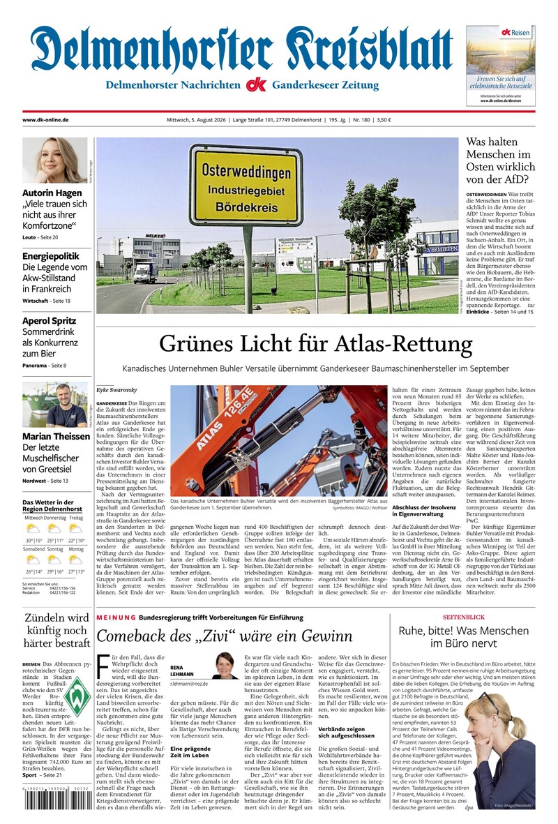 Delmenhorster Kreisblatt - 05.08.2026