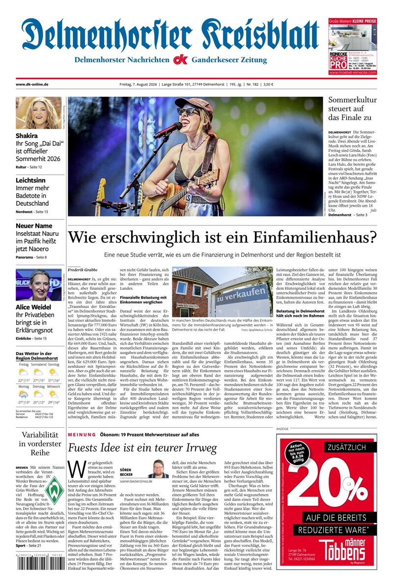 Delmenhorster Kreisblatt - 07.08.2026