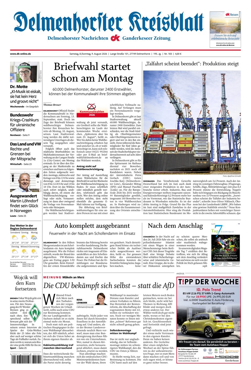 Delmenhorster Kreisblatt - 08.08.2026