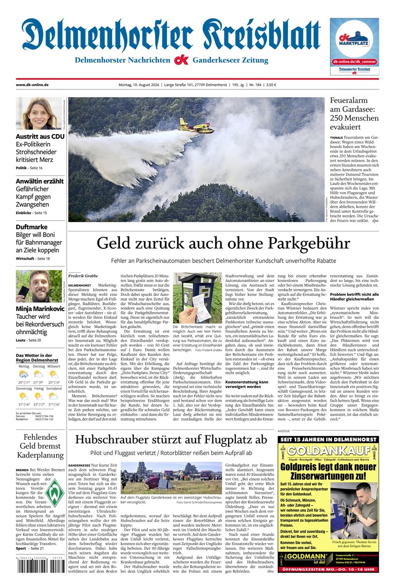 Delmenhorster Kreisblatt - 10.08.2026