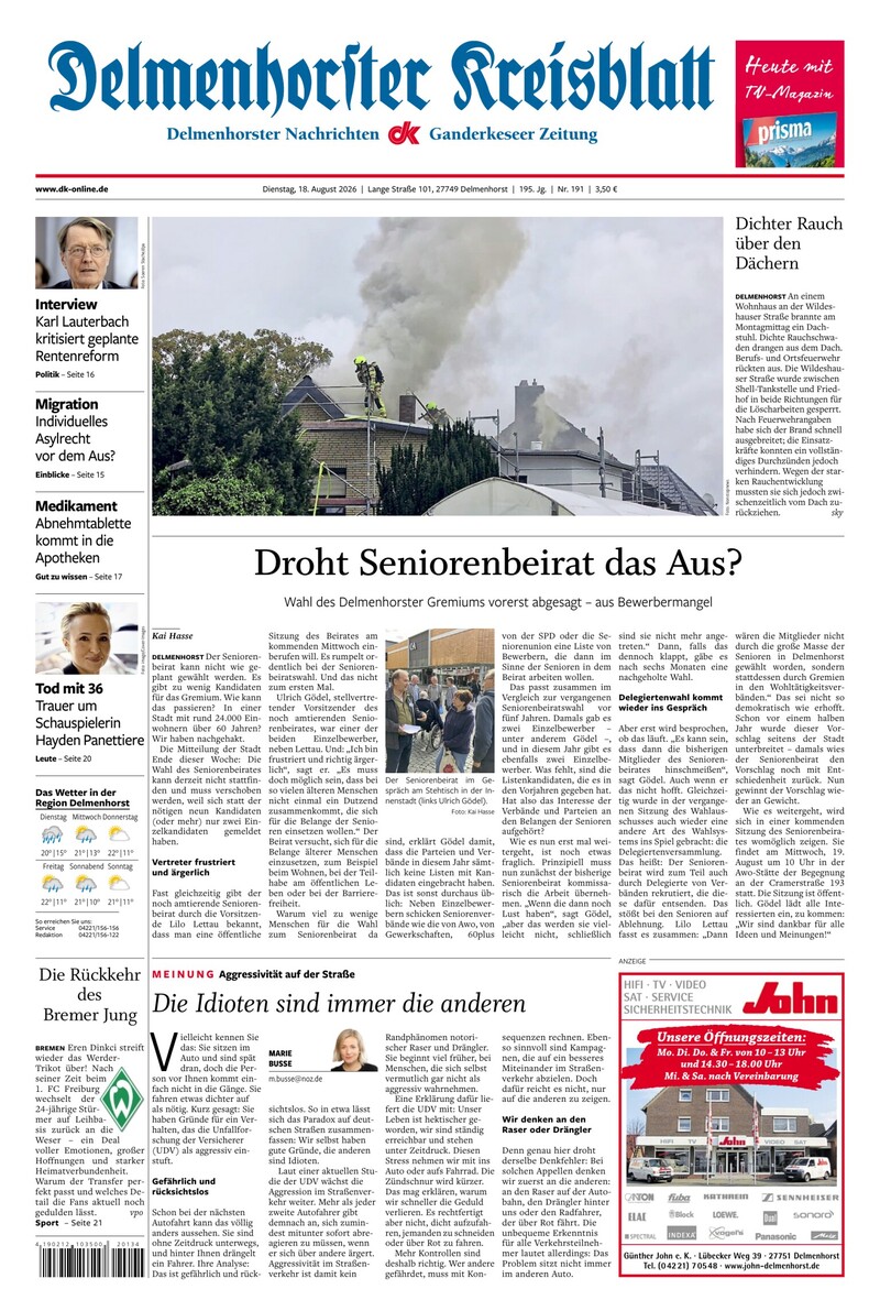 Delmenhorster Kreisblatt - 18.08.2026