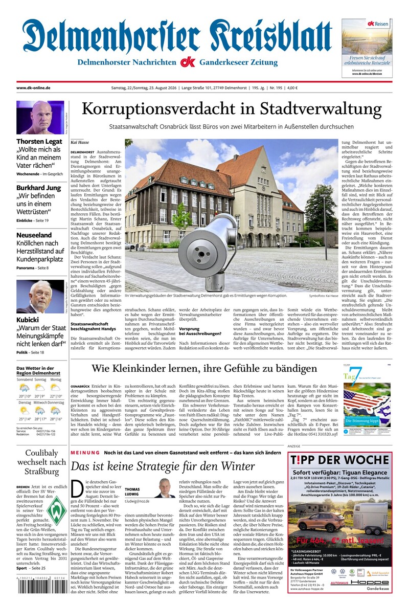 Delmenhorster Kreisblatt - 22.08.2026