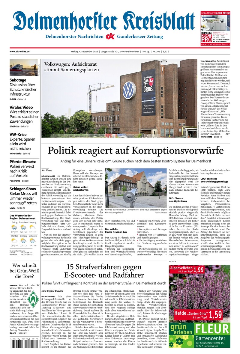 Delmenhorster Kreisblatt - 04.09.2026