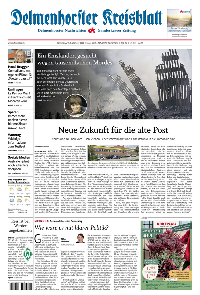 Delmenhorster Kreisblatt - 10.09.2026