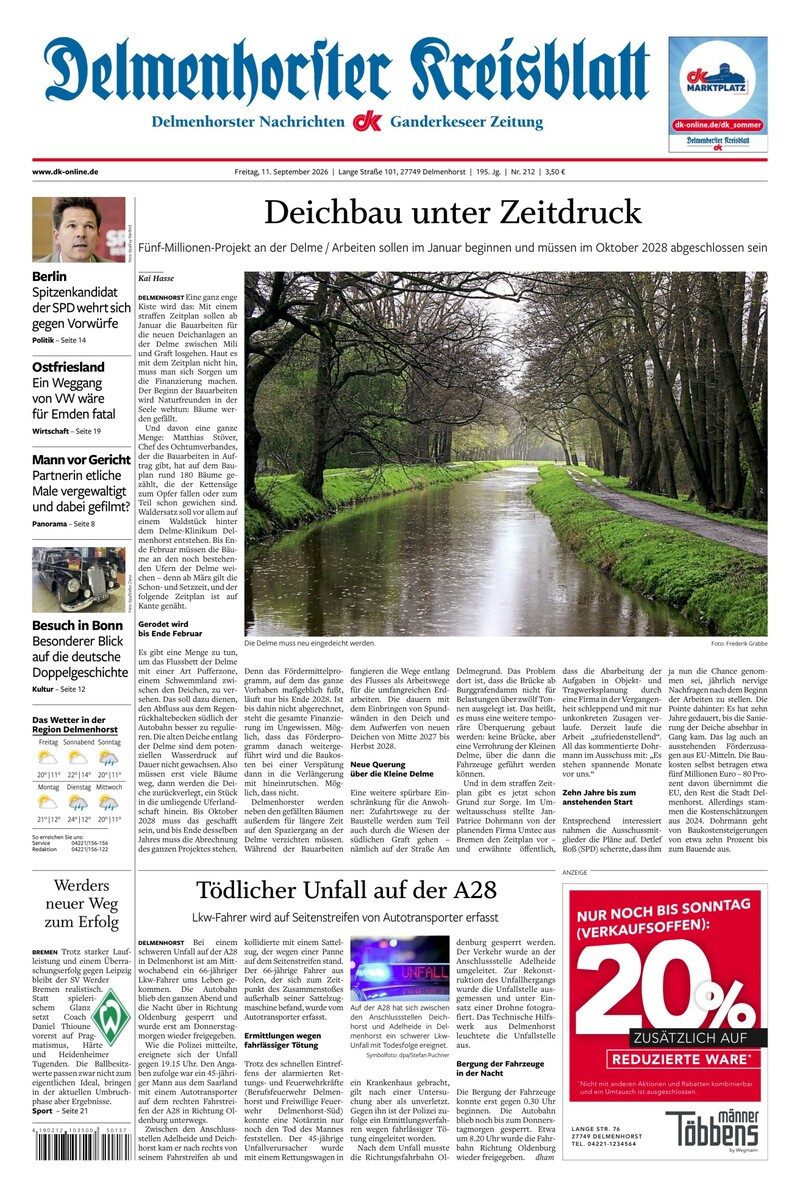 Delmenhorster Kreisblatt - 11.09.2026