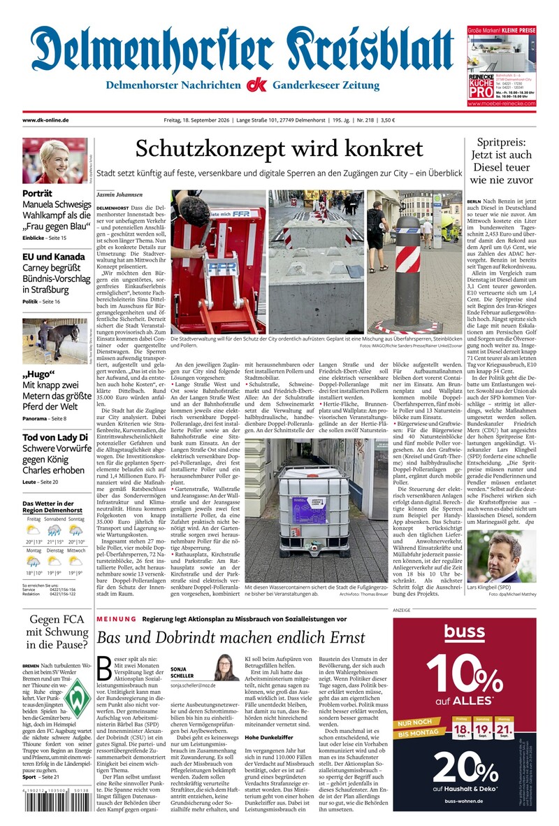 Delmenhorster Kreisblatt - 18.09.2026