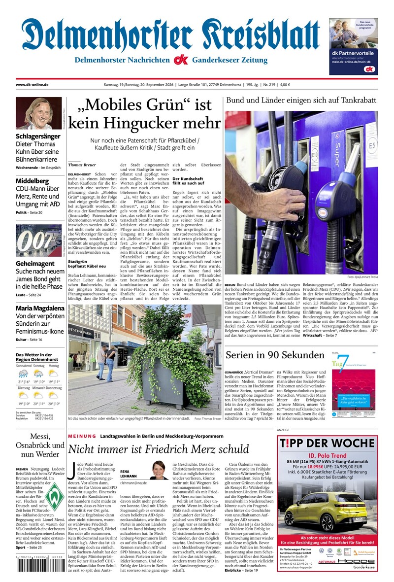 Delmenhorster Kreisblatt - 19.09.2026