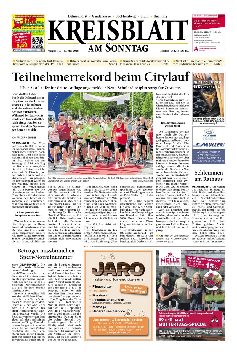 Kreisblatt am Sonntag Cover