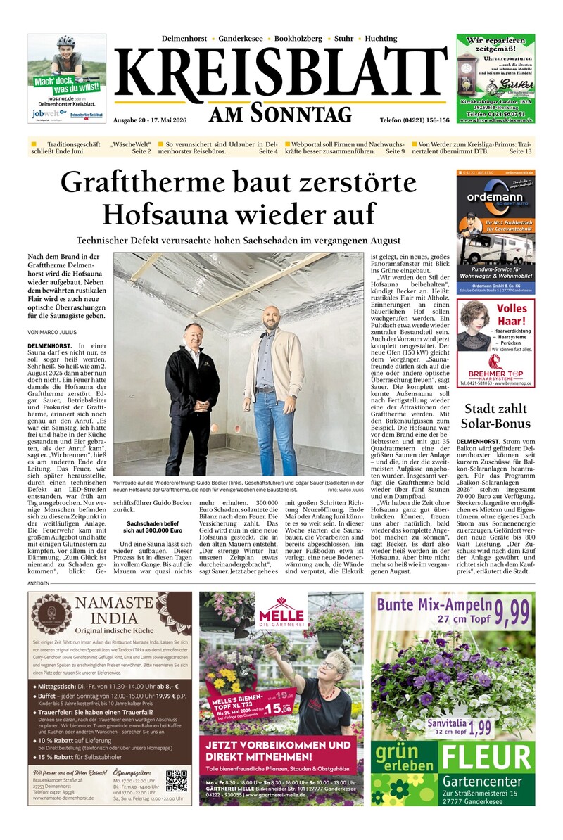 Kreisblatt am Sonntag Cover