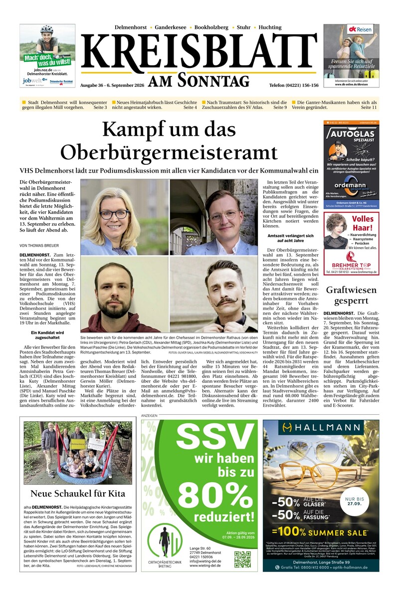 Kreisblatt am Sonntag Cover