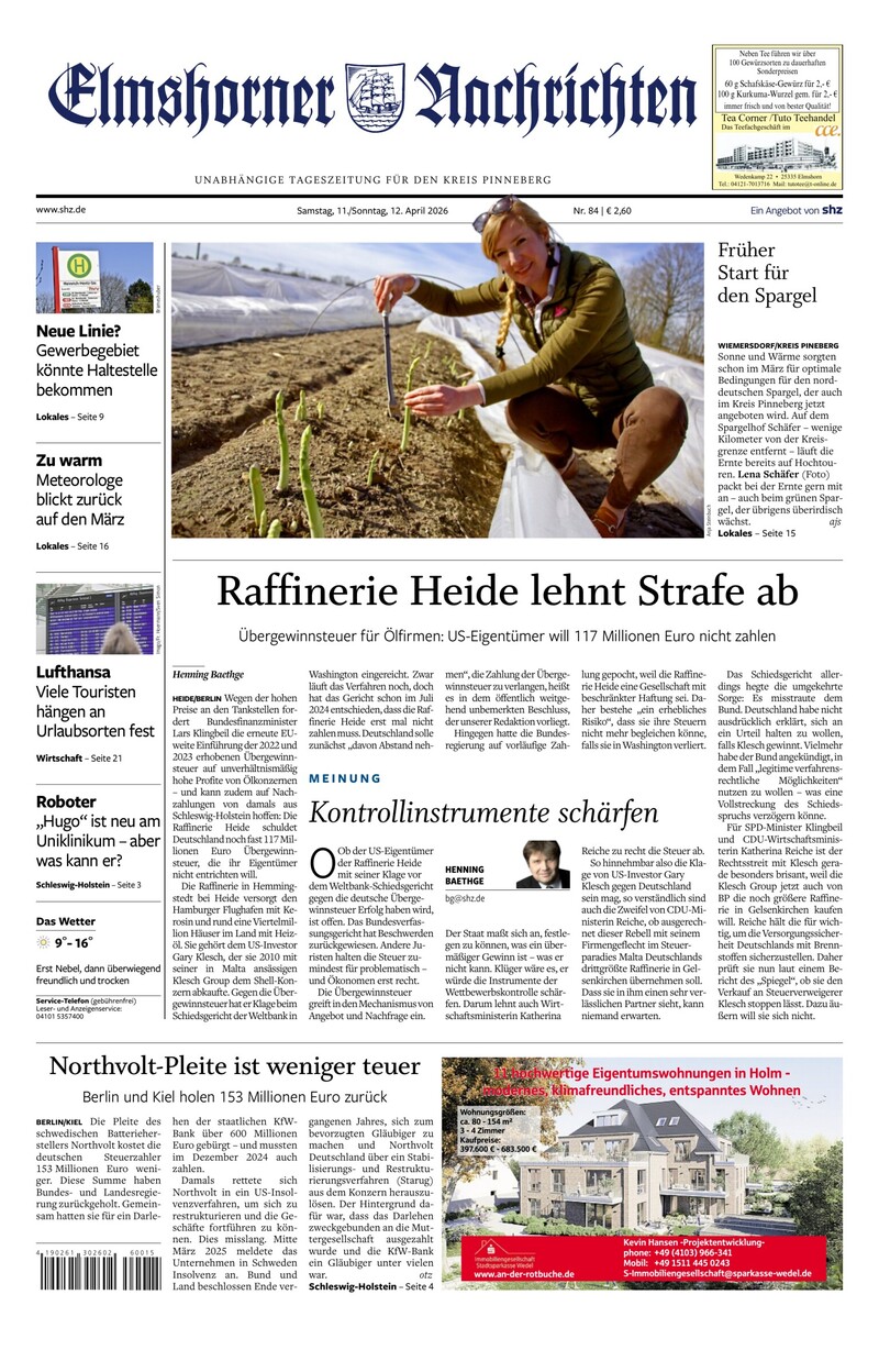 Elmshorner Nachrichten - 11.04.2026