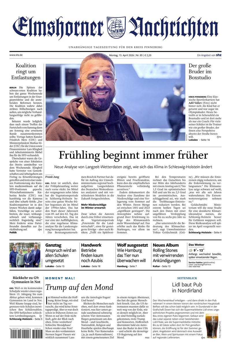 Elmshorner Nachrichten - 13.04.2026