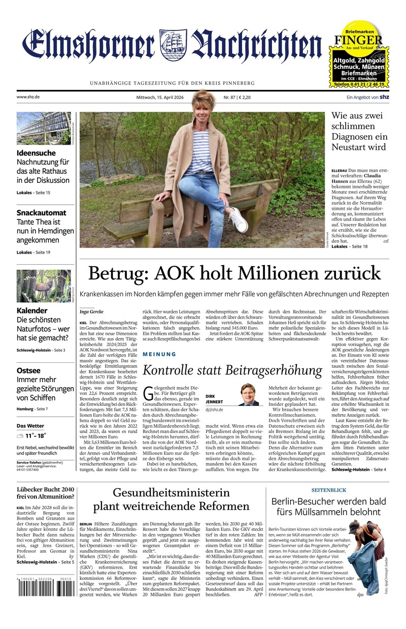 Elmshorner Nachrichten - 15.04.2026