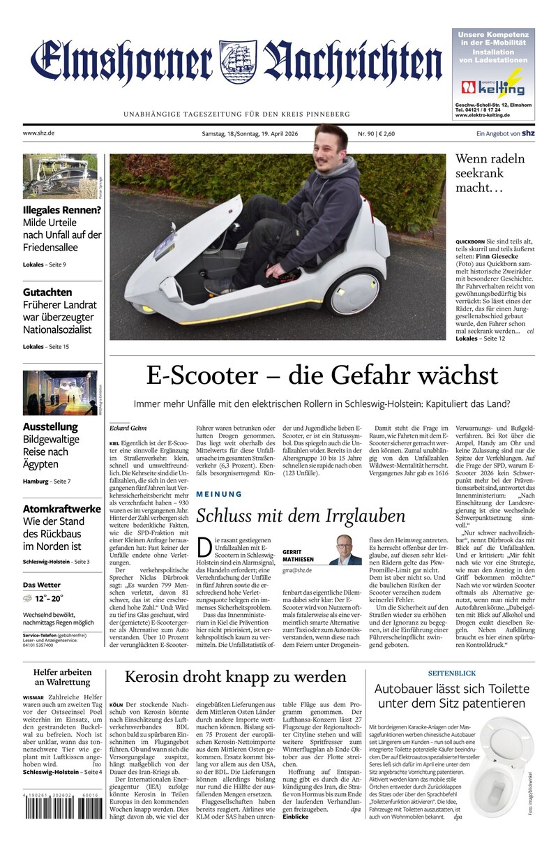Elmshorner Nachrichten - 18.04.2026